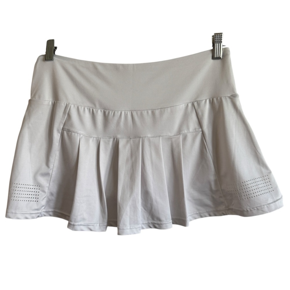 Zyia White Chill Clubhouse Tennis Skort, Size L - Picture 7 of 8